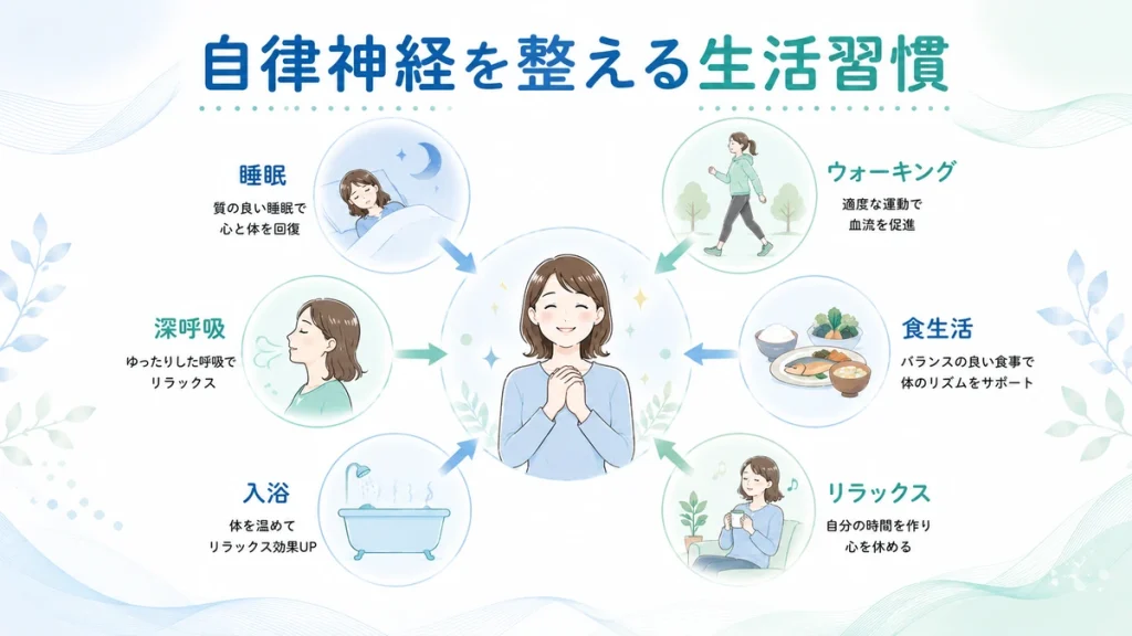 ストレスによる自律神経の乱れを整える生活習慣