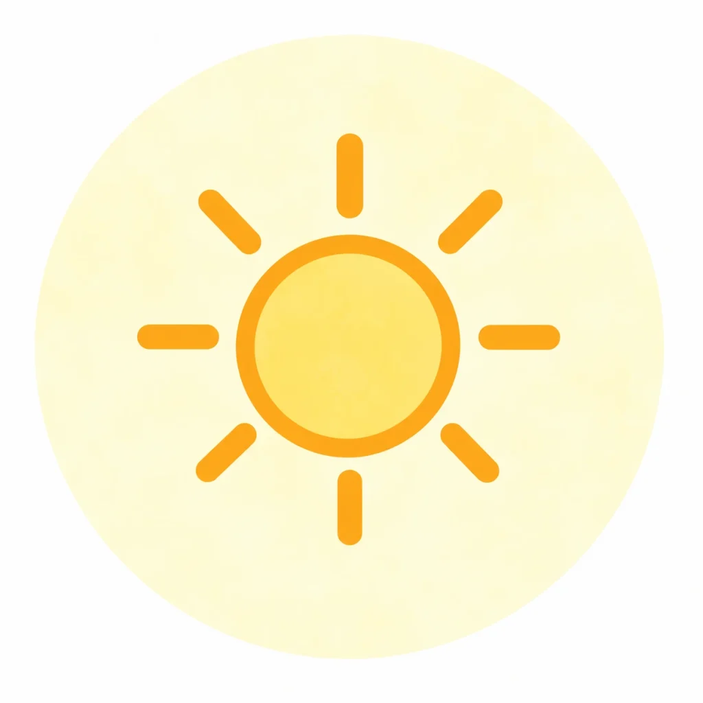 太陽のイラスト｜生活習慣とセルフケア